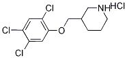 3-[(2,4,5-Trichlorophenoxy)methyl]piperidinehydrochloride 结构式