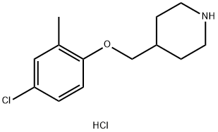 4-Chloro-2-methylphenyl 4-piperidinylmethyl etherhydrochloride Struktur