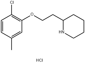 2-[2-(2-Chloro-5-methylphenoxy)ethyl]piperidinehydrochloride,1219972-72-1,结构式