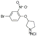 3-(4-Bromo-2-nitrophenoxy)pyrrolidinehydrochloride,1219976-31-4,结构式