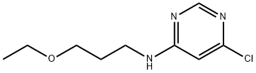 6-Chloro-N-(3-ethoxypropyl)-4-pyrimidinamine,1219976-32-5,结构式
