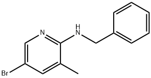 N-benzyl-5-broMo-3-Methylpyridin-2-aMine 结构式