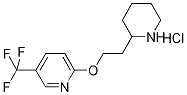 2-[2-(2-Piperidinyl)ethoxy]-5-(trifluoromethyl)-pyridine hydrochloride Struktur