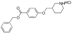 Benzyl 4-(3-piperidinylmethoxy)benzoatehydrochloride Structure