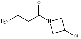 3-Amino-1-(3-hydroxy-1-azetidinyl)-1-propanone 结构式