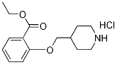 Ethyl 2-(4-piperidinylmethoxy)benzoatehydrochloride Structure