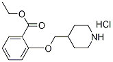 Ethyl 2-(4-piperidinylmethoxy)benzoatehydrochloride Struktur