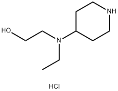 2-[Ethyl(4-piperidinyl)amino]-1-ethanoldihydrochloride Struktur