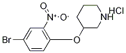 3-(4-Bromo-2-nitrophenoxy)piperidine hydrochloride Structure