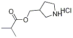 3-Pyrrolidinylmethyl 2-methylpropanoatehydrochloride Structure