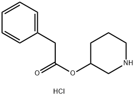 3-Piperidinyl 2-phenylacetate hydrochloride,1219979-98-2,结构式