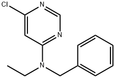 N-Benzyl-6-chloro-N-ethyl-4-pyrimidinamine Struktur