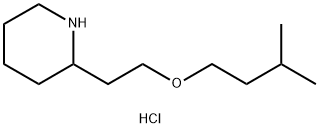 2-[2-(Isopentyloxy)ethyl]piperidine hydrochloride Structure