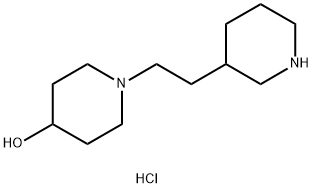 1-[2-(3-Piperidinyl)ethyl]-4-piperidinoldihydrochloride,1219981-11-9,结构式