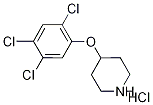 4-(2,4,5-Trichlorophenoxy)piperidine hydrochloride 结构式