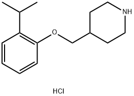 4-[(2-Isopropylphenoxy)methyl]piperidinehydrochloride Structure