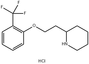 2-{2-[2-(Trifluoromethyl)phenoxy]ethyl}piperidinehydrochloride|