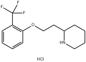 2-{2-[2-(Trifluoromethyl)phenoxy]ethyl}piperidinehydrochloride 结构式