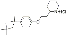 2-{2-[4-(1,1,3,3-Tetramethylbutyl)phenoxy]-ethyl}piperidine hydrochloride Struktur
