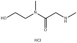 N-(2-Hydroxyethyl)-N-methyl-2-(methylamino)-acetamide hydrochloride Structure