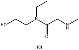 N-Ethyl-N-(2-hydroxyethyl)-2-(methylamino)-acetamide hydrochloride Structure