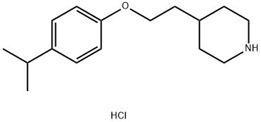 4-[2-(4-Isopropylphenoxy)ethyl]piperidinehydrochloride Structure