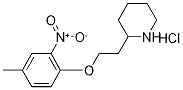 2-[2-(4-Methyl-2-nitrophenoxy)ethyl]piperidinehydrochloride Structure