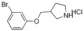 3-[(3-Bromophenoxy)methyl]pyrrolidinehydrochloride,1219982-48-5,结构式