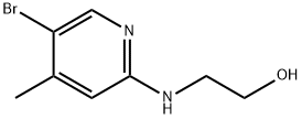2-((5-溴-4-甲基吡啶-2-基)氨基)乙-1-醇,1219982-86-1,结构式