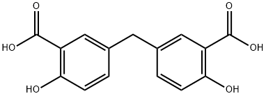 5,5'-メチレンビスサリチル酸 化学構造式