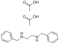 N,N'-ジベンジルエチレンジアミンジアセタート 化学構造式