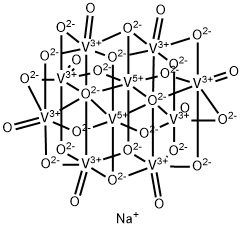 hexasodium decavanadium octacosaoxide  Structure
