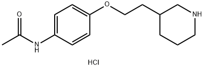 N-{4-[2-(3-Piperidinyl)ethoxy]phenyl}acetamidehydrochloride Structure