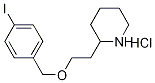 2-{2-[(4-Iodobenzyl)oxy]ethyl}piperidinehydrochloride Structure