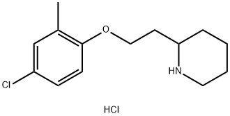 2-[2-(4-Chloro-2-methylphenoxy)ethyl]piperidinehydrochloride Structure