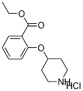 Ethyl 2-(4-piperidinyloxy)benzoate hydrochloride Struktur