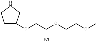 2-(2-Methoxyethoxy)ethyl 3-pyrrolidinyl etherhydrochloride Structure