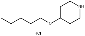 4-(Pentyloxy)piperidine hydrochloride,1220017-09-3,结构式