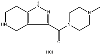 (4-Methyl-1-piperazinyl)(4,5,6,7-tetrahydro-1H-pyrazolo[4,3-c]pyridin-3-yl)methanone HCl|