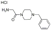 2-Amino-1-(4-benzyl-1-piperazinyl)-1-ethanonehydrochloride Structure