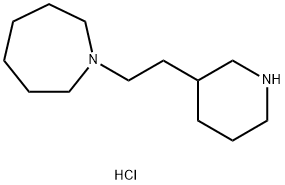 1-[2-(3-Piperidinyl)ethyl]azepane dihydrochloride Structure
