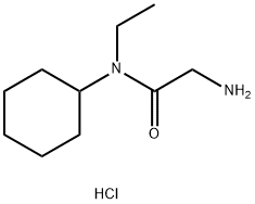2-Amino-N-cyclohexyl-N-ethylacetamidehydrochloride Structure