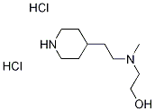 2-{Methyl[2-(4-piperidinyl)ethyl]amino}-1-ethanoldihydrochloride 结构式