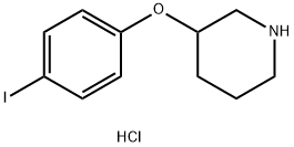 3-(4-Iodophenoxy)piperidine hydrochloride Struktur