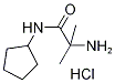 2-Amino-N-cyclopentyl-2-methylpropanamidehydrochloride Structure