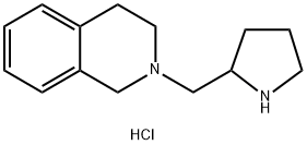 2-(2-Pyrrolidinylmethyl)-1,2,3,4-tetrahydroisoquinoline dihydrochloride Struktur