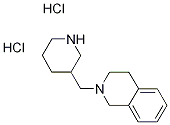 2-(3-Piperidinylmethyl)-1,2,3,4-tetrahydroisoquinoline dihydrochloride Struktur