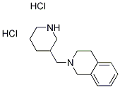 2-(3-Piperidinylmethyl)-1,2,3,4-tetrahydroisoquinoline dihydrochloride 结构式