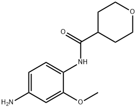 N-(4-Amino-2-methoxyphenyl)tetrahydro-2H-pyran-4-carboxamide Struktur