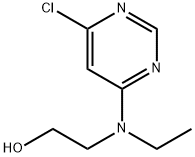 2-[(6-Chloro-4-pyrimidinyl)(ethyl)amino]-1-ethanol Struktur